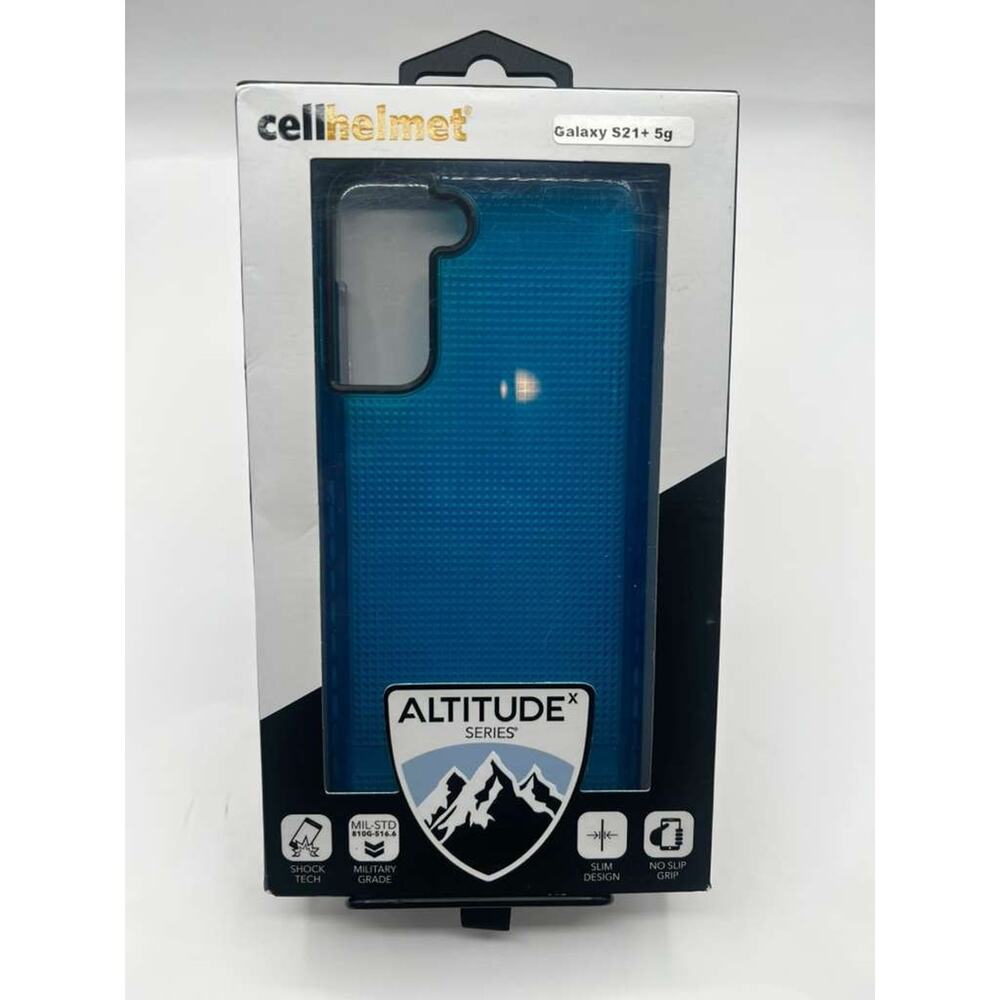 Cellhelmet Altitude Series Galaxy S21+ 5G Blue Case Rubber Shockproof Slim Grip